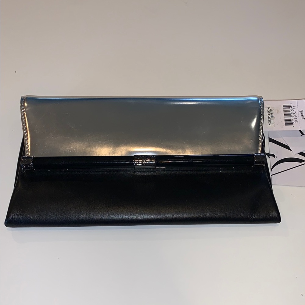 Diane Von Furstenberg Black Clutch with Sleek Design